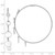 Image of 56.9mm Sterling Silver Rhodium-Plated Polished with Discs Hoop Earrings Image of 56.9mm Sterling Silver Rhodium-Plated Polished with Discs Hoop Earrings