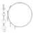 Image of 56.9mm Sterling Silver Rhodium-Plated Polished with Discs Hoop Earrings Image of 56.9mm Sterling Silver Rhodium-Plated Polished with Discs Hoop Earrings
