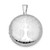 Image of Sterling Silver Rhodium-plated Round Tree Design Locket Pendant QLS924