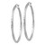 Image of 48mm Sterling Silver Rhodium-Plated Satin & Shiny-Cut Twist Hoop Earrings QE4602 Image of 48mm Sterling Silver Rhodium-Plated Satin & Shiny-Cut Twist Hoop Earrings QE4602