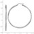 Image of 52mm Sterling Silver Rhodium-Plated Satin & Shiny-Cut Twist Hoop Earrings QE4603 Image of 52mm Sterling Silver Rhodium-Plated Satin & Shiny-Cut Twist Hoop Earrings QE4603