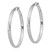 Image of 41mm Sterling Silver Rhodium-Plated Satin Shiny-Cut Hoop Earrings