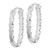 Image of 37mm Sterling Silver Rhodium-Plated Scalloped Edge Hoop Earrings QE11676