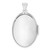Image of Sterling Silver Rhodium-plated Scroll Oval Locket Pendant QLS10