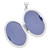 Image of Sterling Silver Rhodium-plated Scroll Oval Locket Pendant QLS10