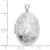 Image of Sterling Silver Rhodium-plated Scroll Oval Locket Pendant QLS10