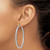 Image of 55mm Sterling Silver Rhodium-Plated Shiny-Cut 3X55mm Hoop Earrings