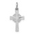 Image of Sterling Silver Rhodium-plated Shiny-cut Cross Pendant QC9701