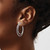 Image of 30.5mm Sterling Silver Rhodium-Plated Shiny-Cut Hoop Earrings