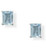 Image of Sterling Silver Rhodium-plated Sky Blue Topaz Earrings