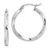 Image of 27mm Sterling Silver Rhodium-Plated Twisted Hoop Earrings QE4571