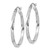 Image of 32mm Sterling Silver Rhodium-Plated Twisted Hoop Earrings QE4572