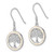 Image of 37.03mm Sterling Silver Rhodium-Plated White Mother of Pearl Tree Of Life Earrings