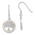 Image of 37.03mm Sterling Silver Rhodium-Plated White Mother of Pearl Tree Of Life Earrings