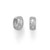 Image of Sterling Silver Rhodium-plated Wide Huggie Hoop Earrings