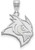 Image of Sterling Silver Rice University Large Pendant by LogoArt (SS006WMR)
