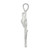 Image of Sterling Silver Rose Bud Pendant