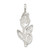 Image of Sterling Silver Rose Bud Pendant