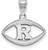 Image of Sterling Silver Rutgers Pendant in Football by LogoArt
