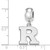 Image of Sterling Silver Rutgers Small Dangle Bead by LogoArt
