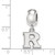 Sterling Silver Rutgers X-Small Dangle Bead Charm by LogoArt