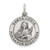 Image of Sterling Silver Satin Antiqued Spanish St. Lucy Medal Pendant