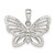 Image of Sterling Silver Shiny-cut Butterfly Pendant QC9539
