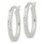 Image of 25.36mm Sterling Silver Shiny-Cut Hoop Earrings QE14120