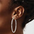 Image of 50mm Sterling Silver Shiny-Cut Hoop Earrings QE4659