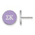 Sterling Silver Sigma Kappa Enamel Post Earrings by LogoArt (SS031SKP)