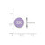 Sterling Silver Sigma Kappa Enamel Post Earrings by LogoArt (SS031SKP)