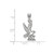 Sterling Silver Sigma Kappa Medium Pendant by LogoArt (SS036SKP)
