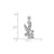 Sterling Silver Sigma Kappa Small Pendant by LogoArt (SS035SKP)