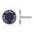Sterling Silver Sigma Sigma Sigma Enamel Post Earrings by LogoArt (SS019SSS)