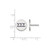 Sterling Silver Sigma Sigma Sigma Enamel Post Earrings by LogoArt (SS032SSS)