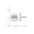 Sterling Silver Sigma Sigma Sigma Enamel Post Earrings by LogoArt (SS033SSS)