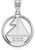 Image of Sterling Silver Sigma Sigma Sigma Small Circle Pendant by LogoArt (SS041SSS)
