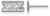 Image of Sterling Silver Sigma Sigma Sigma X-Small Post Earrings by LogoArt (SS005SSS)