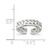 Image of Sterling Silver Solid with Cutout Weave Design Toe Ring