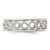 Image of Sterling Silver Solid with Cutout Weave Design Toe Ring
