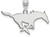 Image of Sterling Silver Southern Methodist University Large Pendant by LogoArt