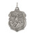 Sterling Silver St. Michael Badge Medal Charm QC3614