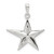 Sterling Silver Star Pendant QC9765