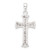 Image of Sterling Silver Stellux Crystal and White Cross Pendant QP2487