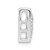 Image of Sterling Silver Stellux Crystal Heart Pendant QP2484