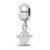 Sterling Silver Syracuse University X-Small Dangle Bead Charm LogoArt (SS034SYU)
