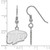 Image of Sterling Silver The University of Texas at El Paso Small Dangle Earrings LogoArt