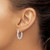 Image of 19mm Sterling Silver Twist 25mm Hoop Earrings