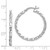 Image of 26mm Sterling Silver Twisted 30mm Hoop Earrings