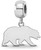 Image of Sterling Silver U of California Berkeley Small Dangle Bead by LogoArt (SS035UCB)